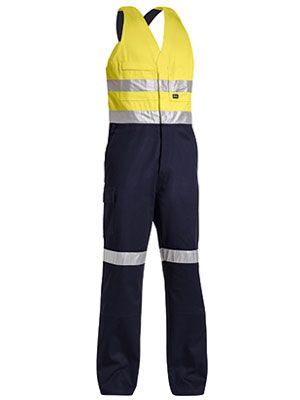 BISLEY BAB0359T REFLECTIVE HI VIS ACTION BACK OVERALLS