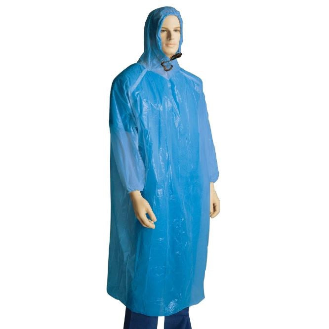 BASTION POLYETHYLENE PONCHO WITH HOOD