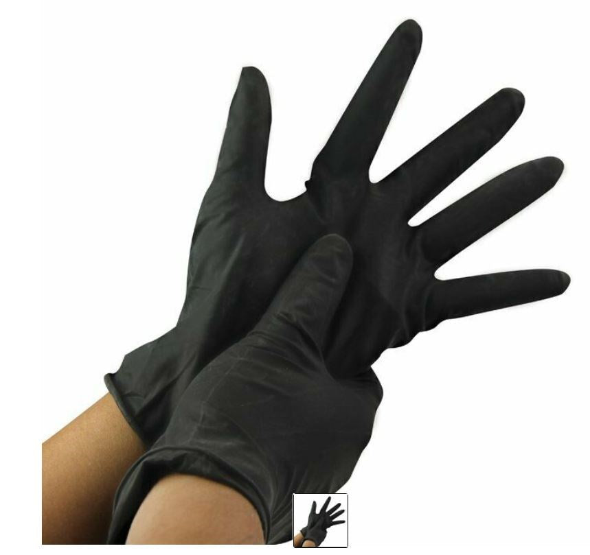 BASTION NITRILE ULTRA SOFT BLACK POWDER FREE GLOVES - 100/BOX