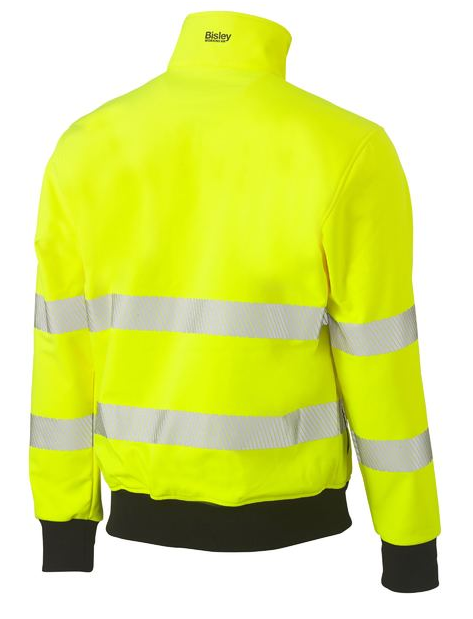 BISLEY BJ6979T REFLECTIVE HI VIS SOFTSHELL BOMBER JACKET