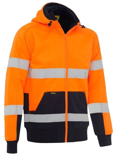 BISLEY BK6988T REFLECTIVE HI VIS FLEECE HOODIE WITH SHERPA LINING