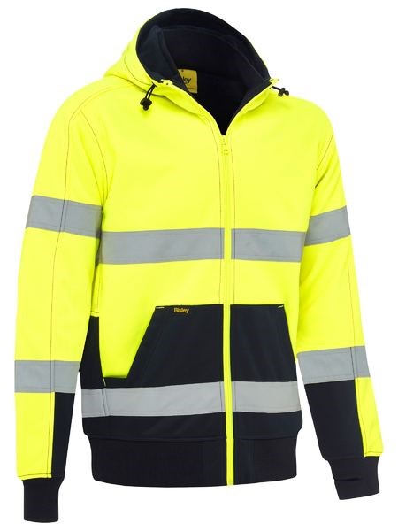 BISLEY BK6988T REFLECTIVE HI VIS FLEECE HOODIE WITH SHERPA LINING