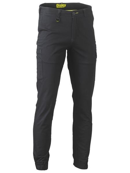 BISLEY BPC6028 STRETCH COTTON DRILL CARGO CUFFED PANTS