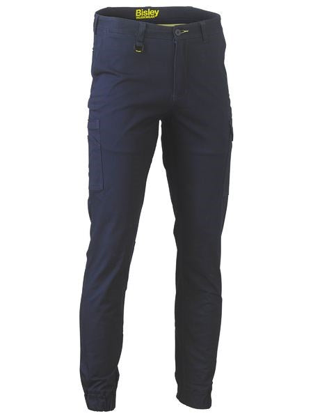 BISLEY BPC6028 STRETCH COTTON DRILL CARGO CUFFED PANTS