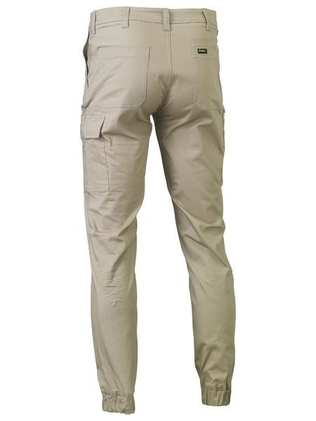 BISLEY BPC6028 STRETCH COTTON DRILL CARGO CUFFED PANTS