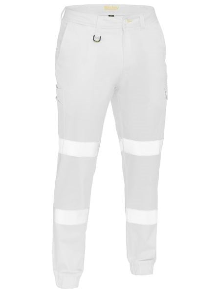 BISLEY BPC6028T REFLECTIVE BIOMOTION STRETCH COTTON DRILL CARGO PANTS-CUFFED