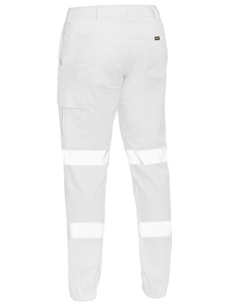 BISLEY BPC6028T REFLECTIVE BIOMOTION STRETCH COTTON DRILL CARGO PANTS-CUFFED