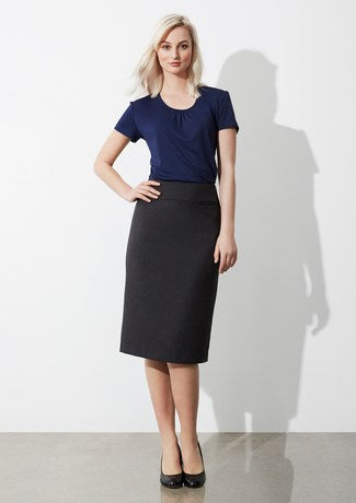 BIZ COLLECTION BS29323 LADIES BELOW KNEE SKIRT