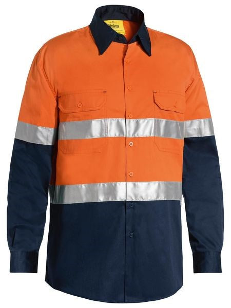 BISLEY BS6696T L/SL REFLECTIVE HI VIS COOL LIGHTWEIGHT SHIRT
