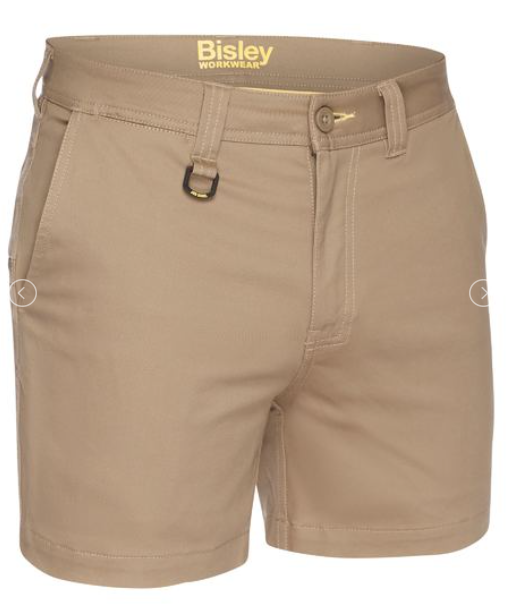 BISLEY BSH1008 MENS STRETCH COTTON SHORT SHORTS