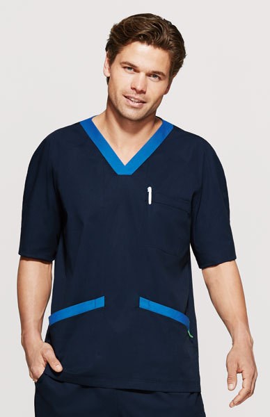 NNT CATJ2Q KOLLER V-NECK SCRUB TOP - UNISEX