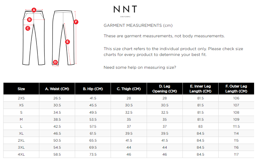 CATQ4F UOW SCHOOL OF NURSING NNT RONTGEN UNISEX ELASTIC WAIST SCRUB PANT