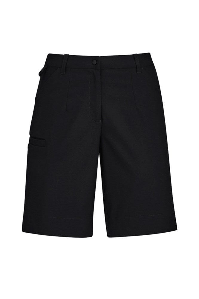 BIZ CARE CL957LS WOMENS COMFORT WAIST CARGO SHORT