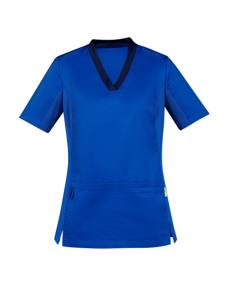 BIZ CARE CST043LS RILEY WOMENS V-NECK SCRUB TOP