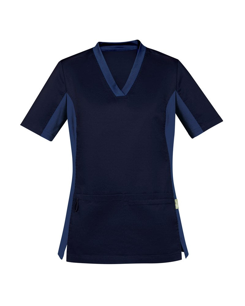 BIZ CARE CST043LS RILEY WOMENS V-NECK SCRUB TOP