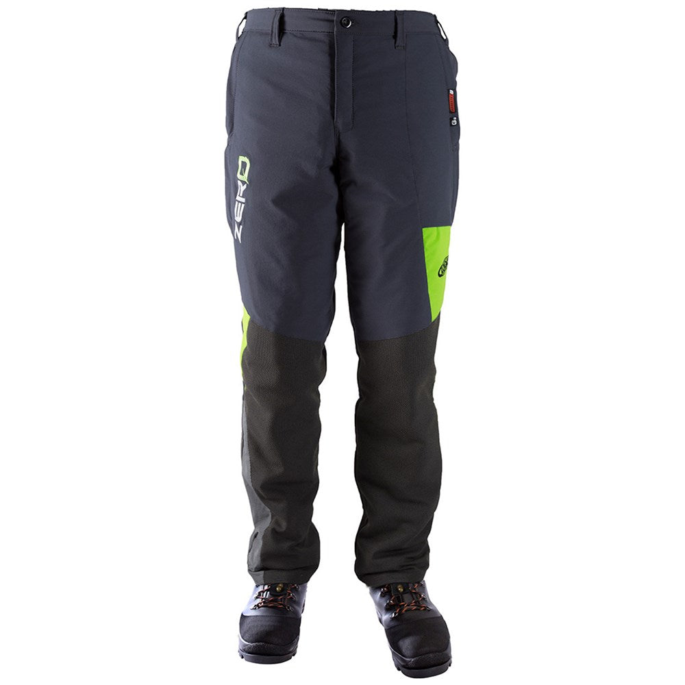 CLOGGER ZERO GEN2 CHAINSAW TROUSERS MEN'S - GREEN/GREY