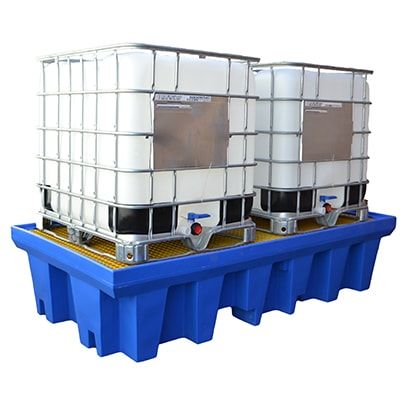 MAXBUND MXP6002 DOUBLE IBC BUNDED PALLET WITH GRATE