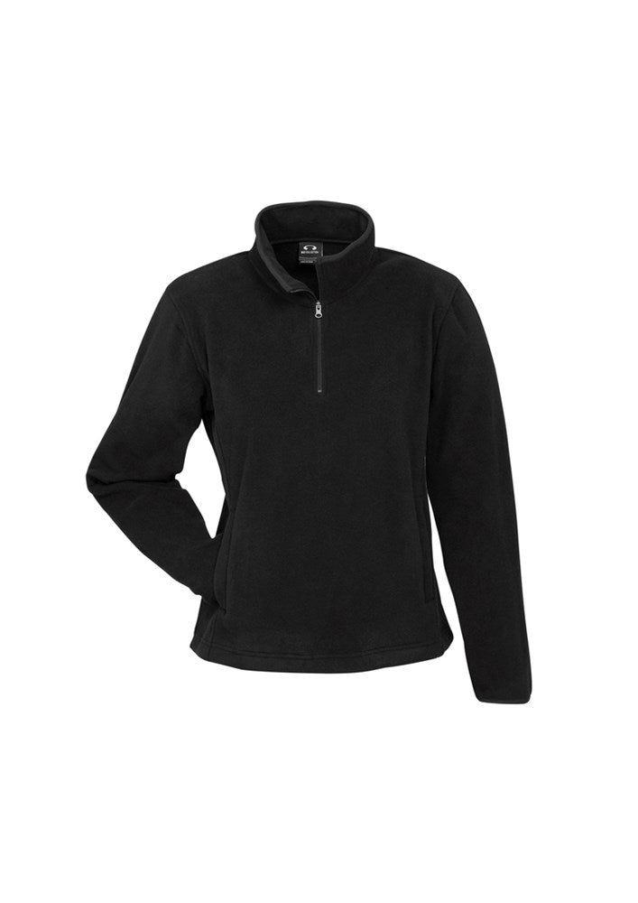 BIZ COLLECTION F10520 LADIES TRINITY 1/2 ZIP FLEECY PULLOVER