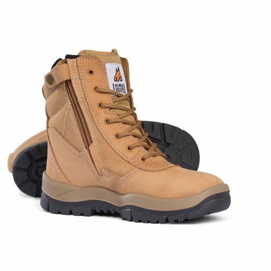 MONGREL 951050 HIGH SIDE WORK BOOTS - ZIP SIDE