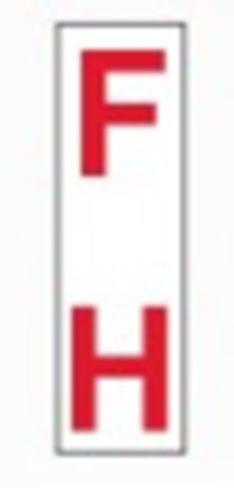 VERTICAL POLE UTILITY INDICATOR MARKER PLATE - PK 5