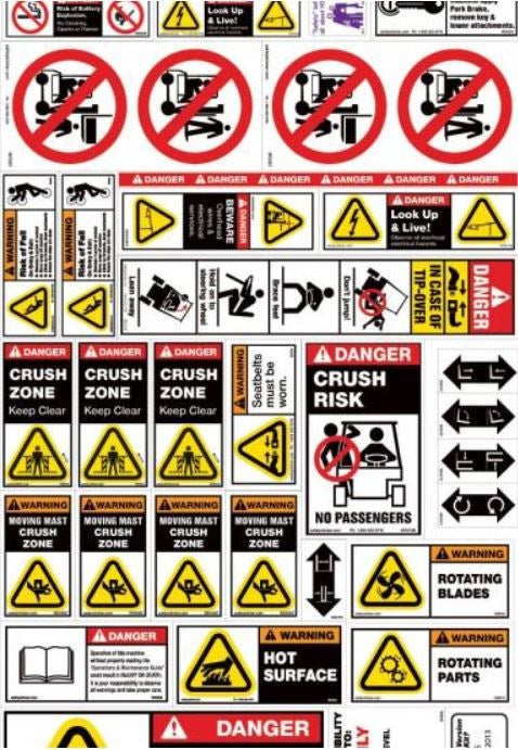 FORKLIFT SAFETY STICKER KIT FLSS