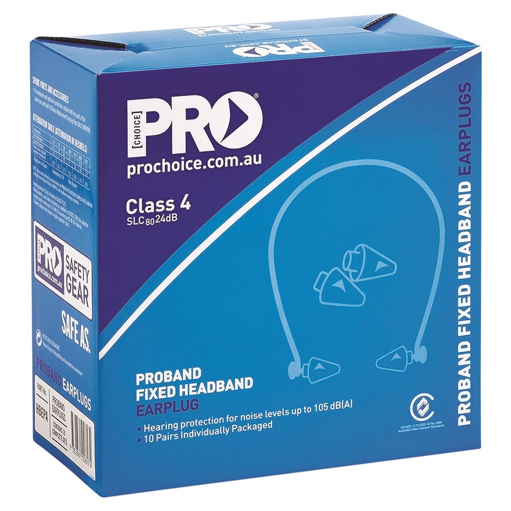 PRO-BAND HBEPA FIXED HEADBAND EARPLUGS 24dB CLASS 4