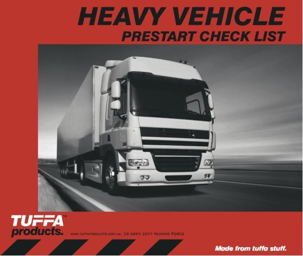 HEAVY VEHICLE DB02 PRE START CHECKLIST BOOK