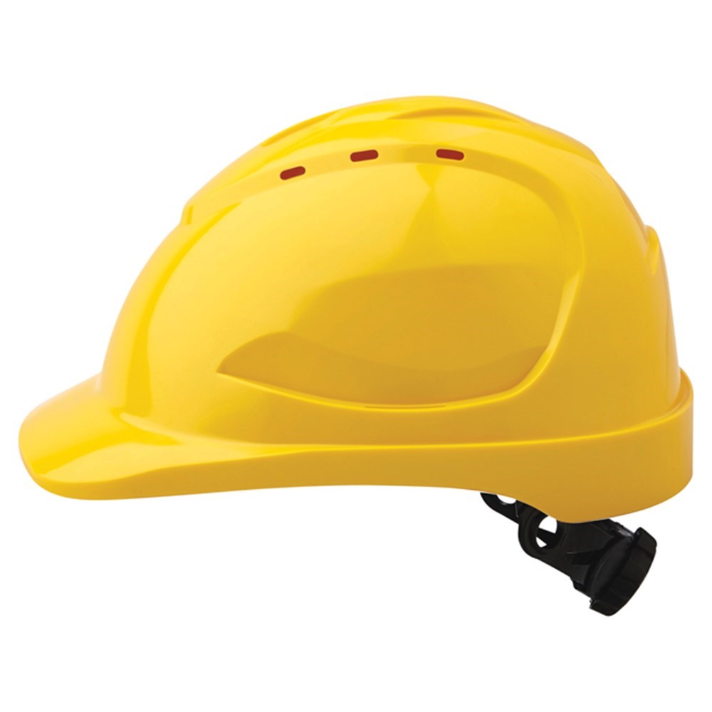PROCHOICE V9 VENTED HARD HAT WITH RATCHET HARNESS