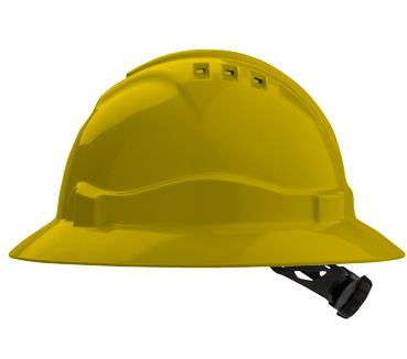 PROCHOICE HHV6FB V6 VENTED FULL BRIM HARD HAT - RATCHET