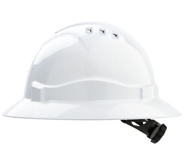 PROCHOICE HHV6FB V6 VENTED FULL BRIM HARD HAT - RATCHET