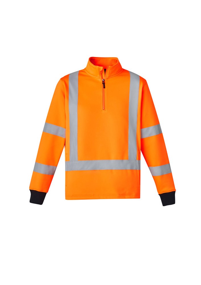 SYZMIK ZT660 HI VIS REFLECTIVE 1/2 ZIP  X BACK RAIL PULLOVER