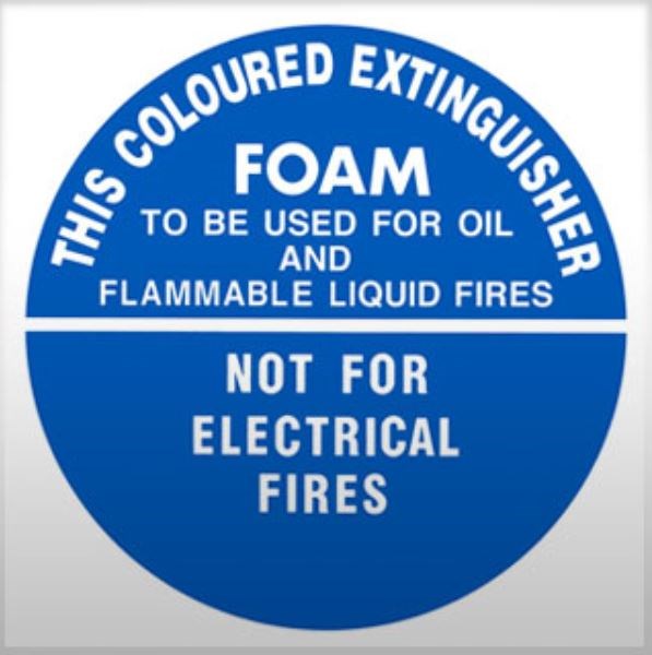 AIR FOAM EXTINGUISHER IDENTIFICATION SIGN