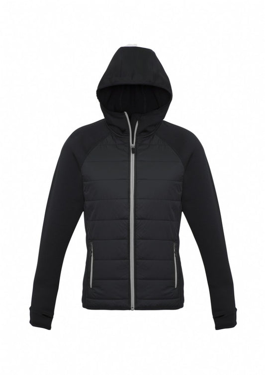 BIZ COLLECTION J515L LADIES STEALTH HYBRID HOODIE JACKET