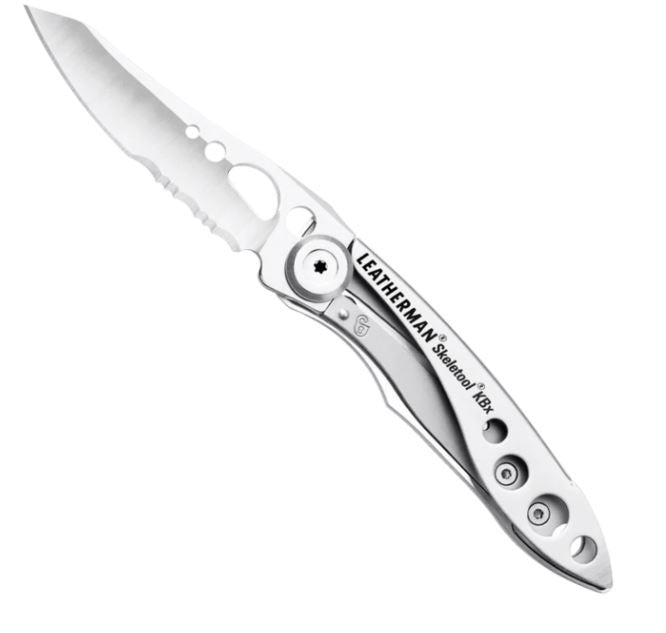 LEATHERMAN SKELETOOL KBx STAINLESS COMBO KNIFE / BOX
