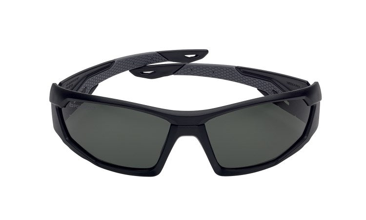 BOLLE MERPOL MERCURO SAFETY SPECTACLES POLARISED GREY/BLACK TEMPLES
