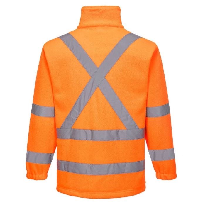 PORTWEST MF116 REFLECTIVE X BACK POLAR FLEECE JUMPER