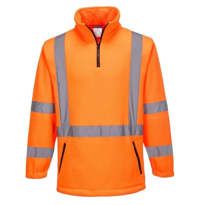 PORTWEST MF116 REFLECTIVE X BACK POLAR FLEECE JUMPER