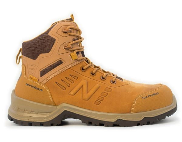 NEW BALANCE CALIBRE LACE UP SAFETY BOOTS - ZIP SIDE
