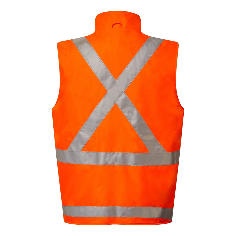 WORKCRAFT WW9016 NSW RAIL HI VIS REFLECTIVE 4-IN-1 JACKET WITH X PATTERN