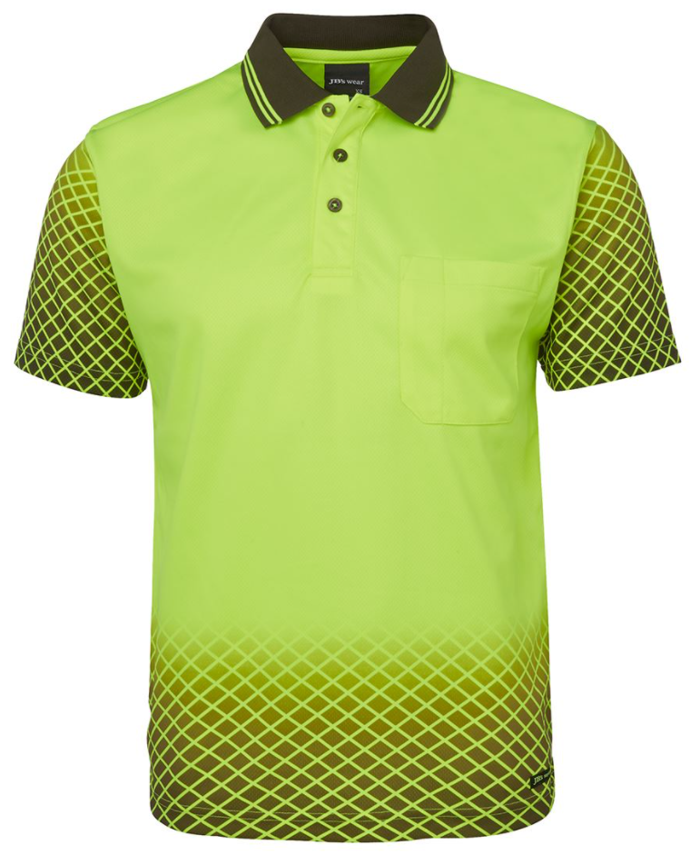 JB'S 6HVNS HI VIS NET SUB POLO