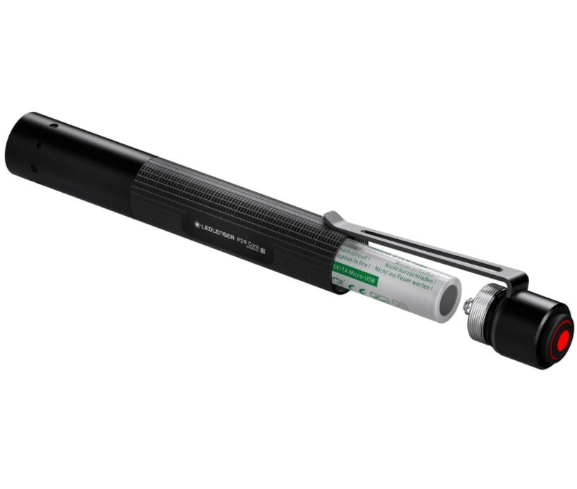 LED LENSER P2R CORE TORCH - RECHARGEABLE - 120 LUMENS