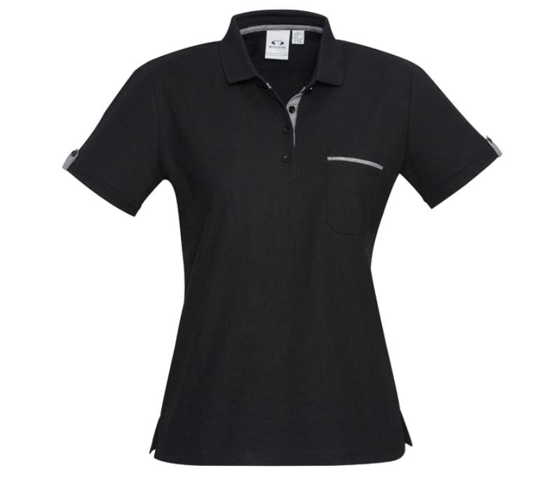BIZ COLLECTION P305LS LADIES S/SL EDGE POLO