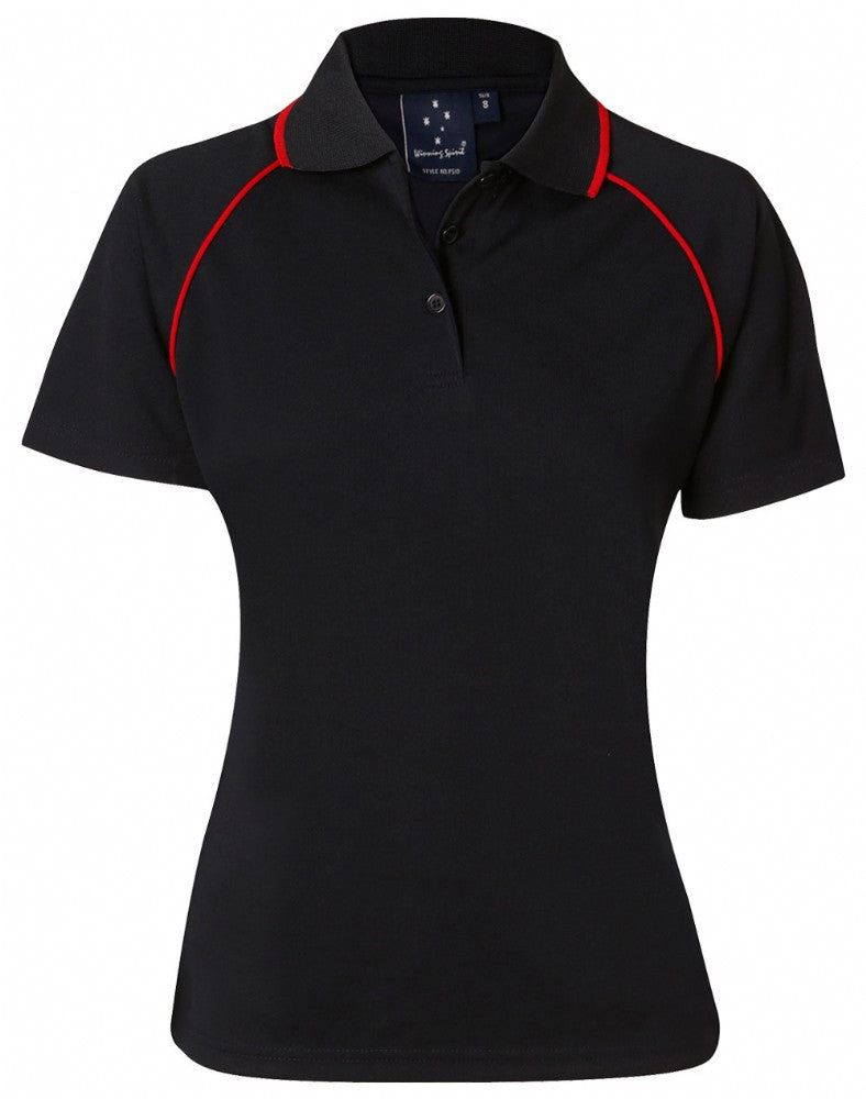 WINNING SPIRIT PS19 LADIES CHAMPION COOLDRY RAGLAN S/SL CONTRAST POLO