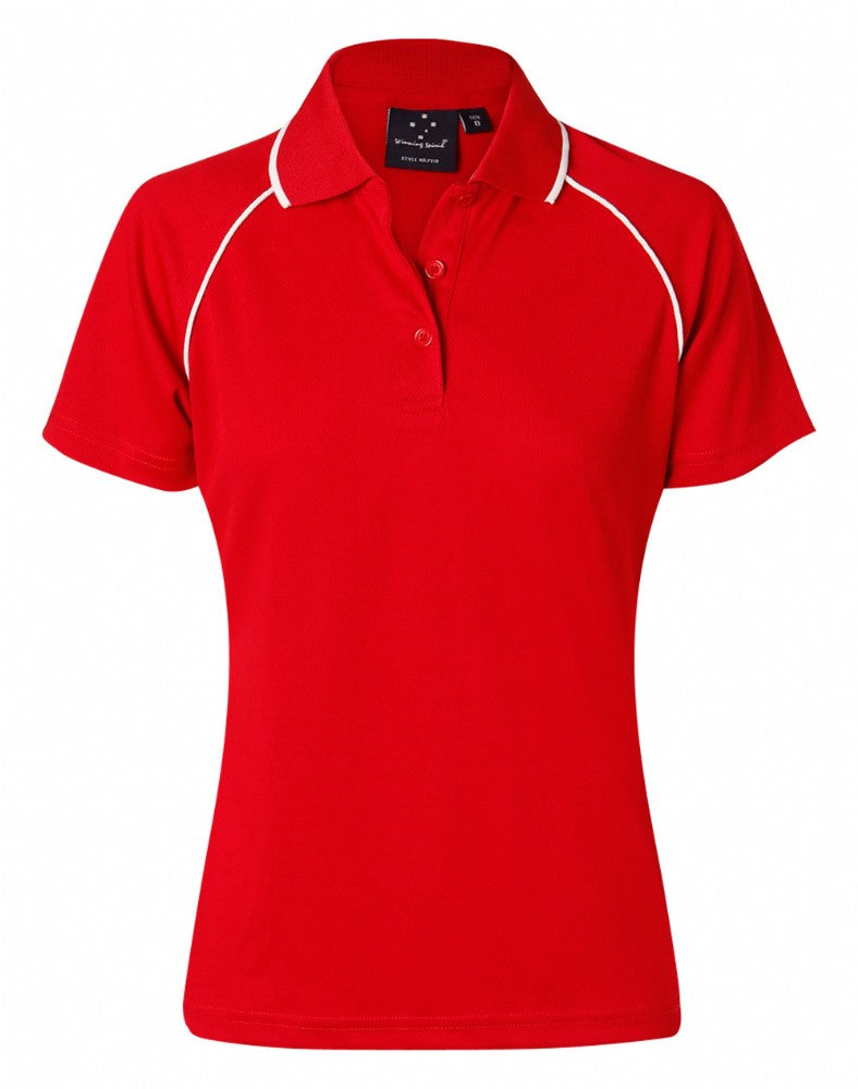 WINNING SPIRIT PS19 LADIES CHAMPION COOLDRY RAGLAN S/SL CONTRAST POLO