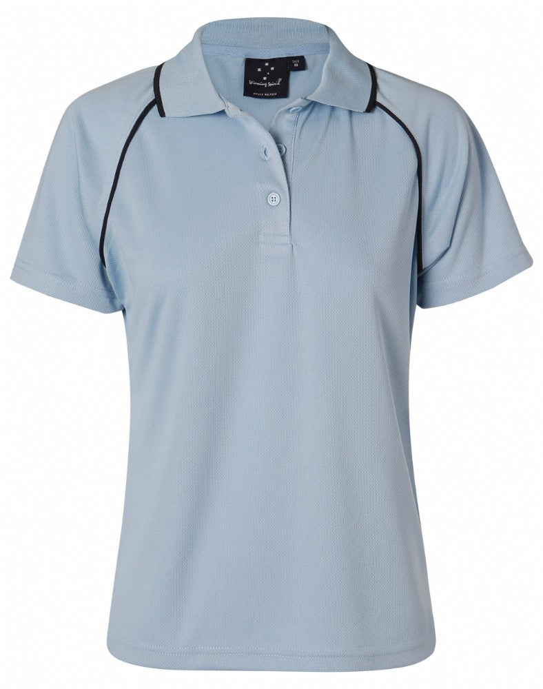 WINNING SPIRIT PS19 LADIES CHAMPION COOLDRY RAGLAN S/SL CONTRAST POLO