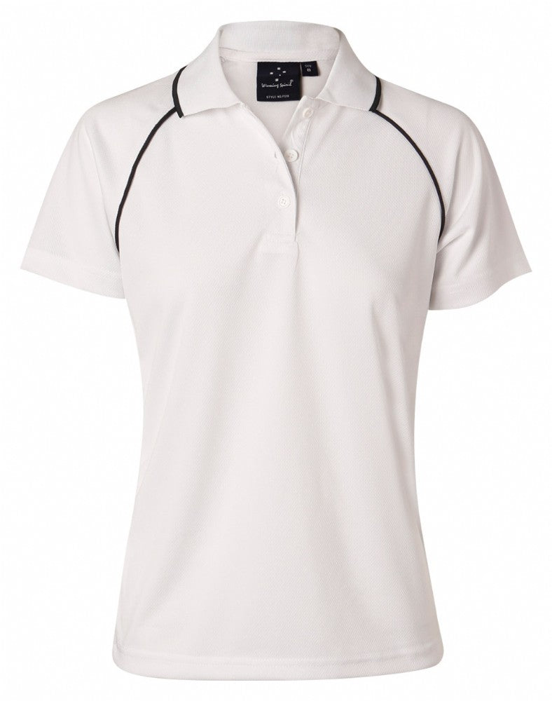 WINNING SPIRIT PS19 LADIES CHAMPION COOLDRY RAGLAN S/SL CONTRAST POLO