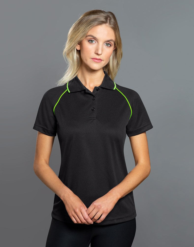 WINNING SPIRIT PS19 LADIES CHAMPION COOLDRY RAGLAN S/SL CONTRAST POLO