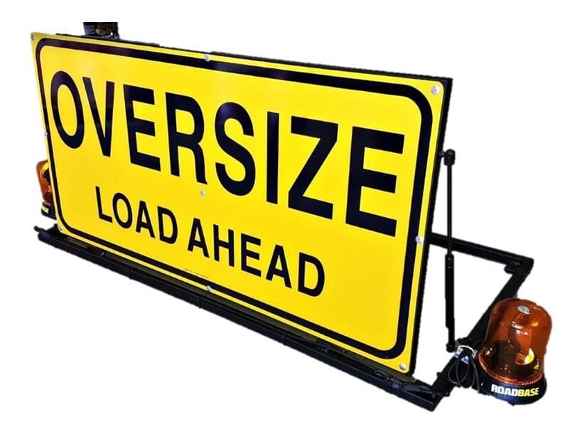 ROADBASE PILOT VEHICLE OVERSIZE LOAD AHEAD SIGN