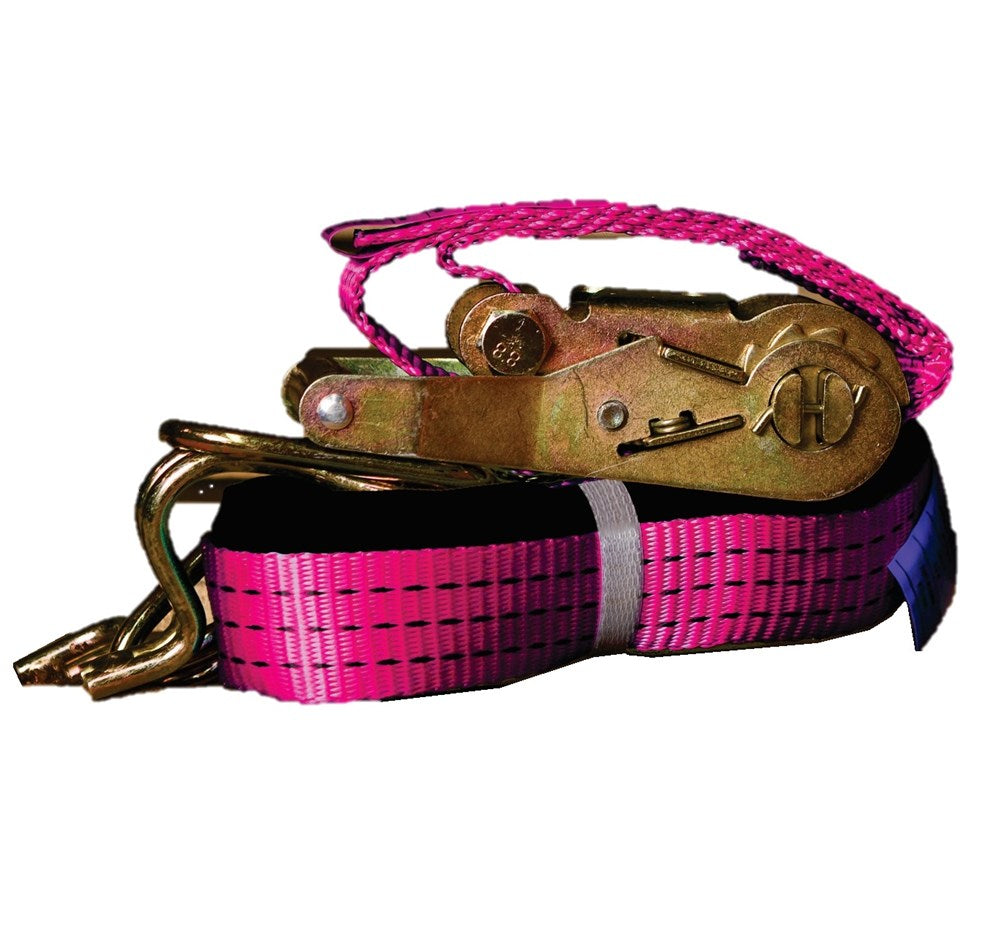LINQ PINK 2500KG RATCHET TIE DOWN