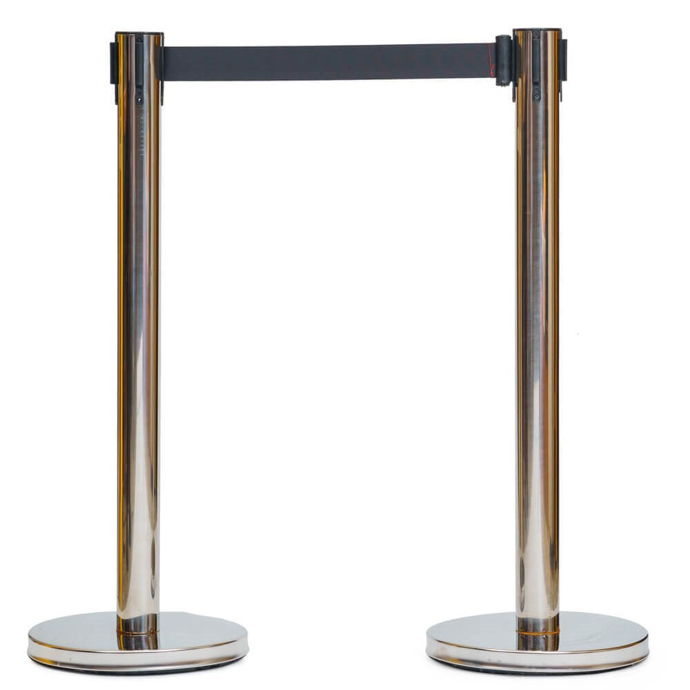 ENFORCER RETRACTABLE BELT BARRIER - STAINLESS STEEL